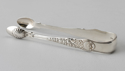 Coburg Pattern Georgian Silver Sugar  Tongs